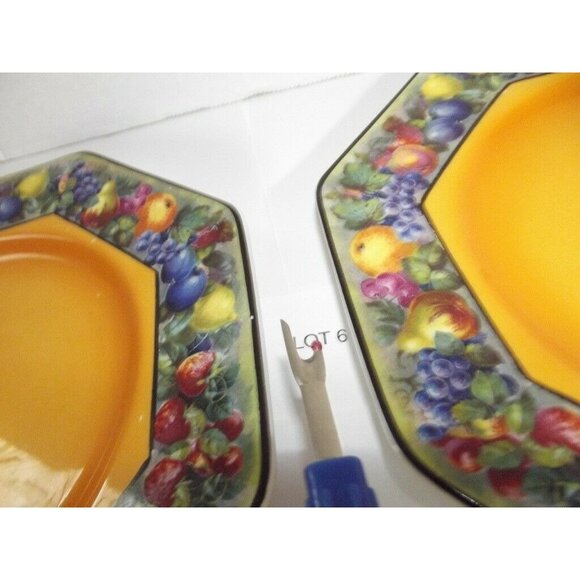Lot of 2 Vintage Regal Ware R P Co Octagon Plate Made in England Regal Pottery # - Picture 4 of 12